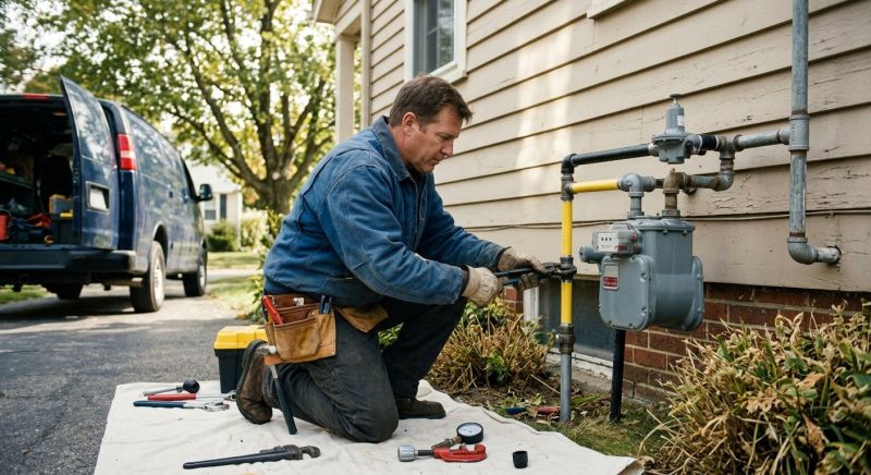 Fire Pit Gas Line Installation in Columbus, OH